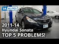 Top 5 Problems Hyundai Sonata Sedan 6th Generation 2011-14