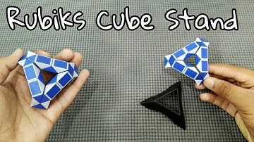 How to Make a {Rubiks Cube Stand} With Snake Cube or Rubik