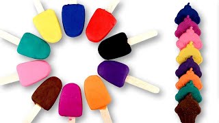 DIY How to Make Rainbow Ice Cream Popsicles with Colors For Kids + More Educational Videos