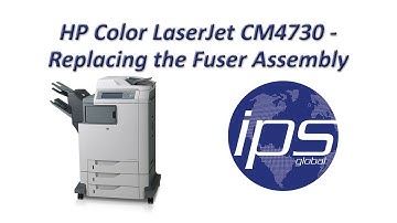 HP CM4730 - Replacing the Fuser Assembly