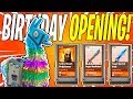 Opening 40+ NEW Year 2 Birthday Llamas! STW Birthday Event First Look | Fortnite Save The World