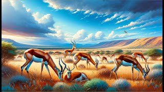 Спрингбоки и импала - жизнь в стаде / Springbok &amp; Impala: Life in the Herd | 4K |