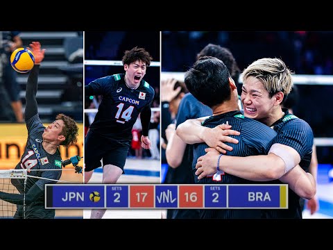 Видео: Domination by Yuki Ishikawa | Japan vs Brazil - Men's VNL 2023