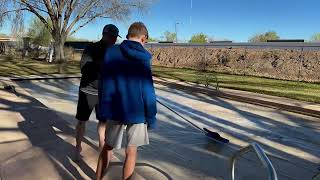 Pool Cover Prep By Green Feet Swimming