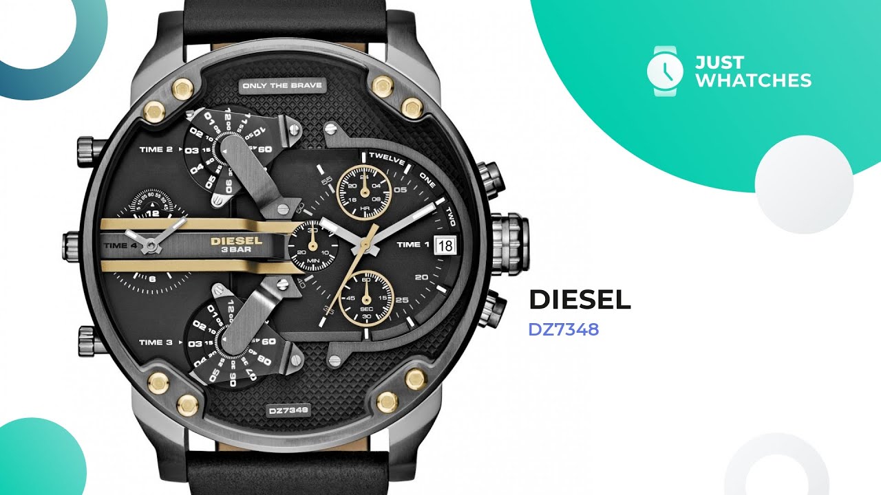 Trendy Diesel DZ7348 Watches Detailed Honest Specs, 360°, Features YouTube for - Men