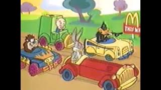 Daffy & Fat Lady in 1993 McDonald's Looney Tunes Happy Meal Ad