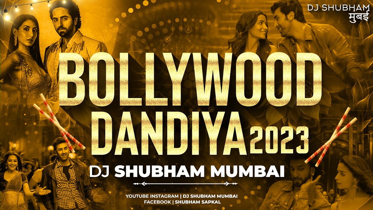 Bollywood Dandiya 2023  Dj Shubham Mumbai  Nonstop Hindi Garba Dj Song  Trending Song