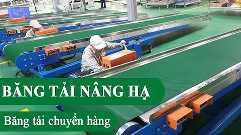 Băng tải nâng hạ chuyển hàng lên xe