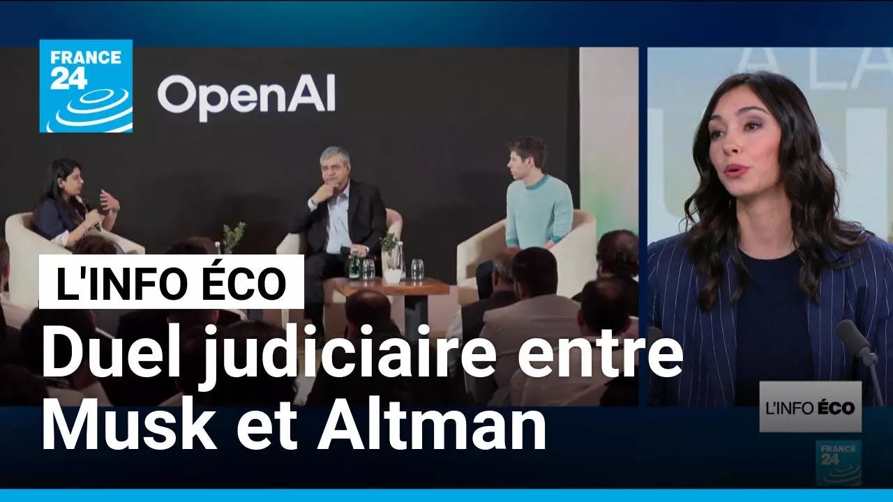Elon Musk poursuit Sam Altman : le grand procès de l'IA • FRANCE 24 ...