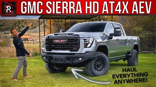 The 2024 GMC Sierra HD AT4X AEV Is A Burly Luxury Off-Road Big Truck King