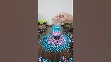 Satisfying Reverse Beads ASMR 💙🖤💜 #reverse #asmr #satisfying