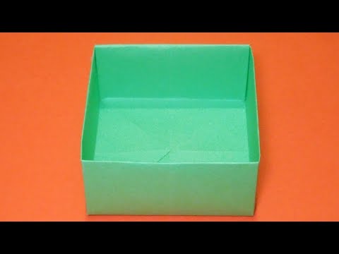 Kā padarīt kasti no papīra. Origami kaste.