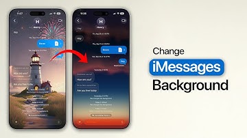 Hoe verander ik de achtergrond van iMessages?