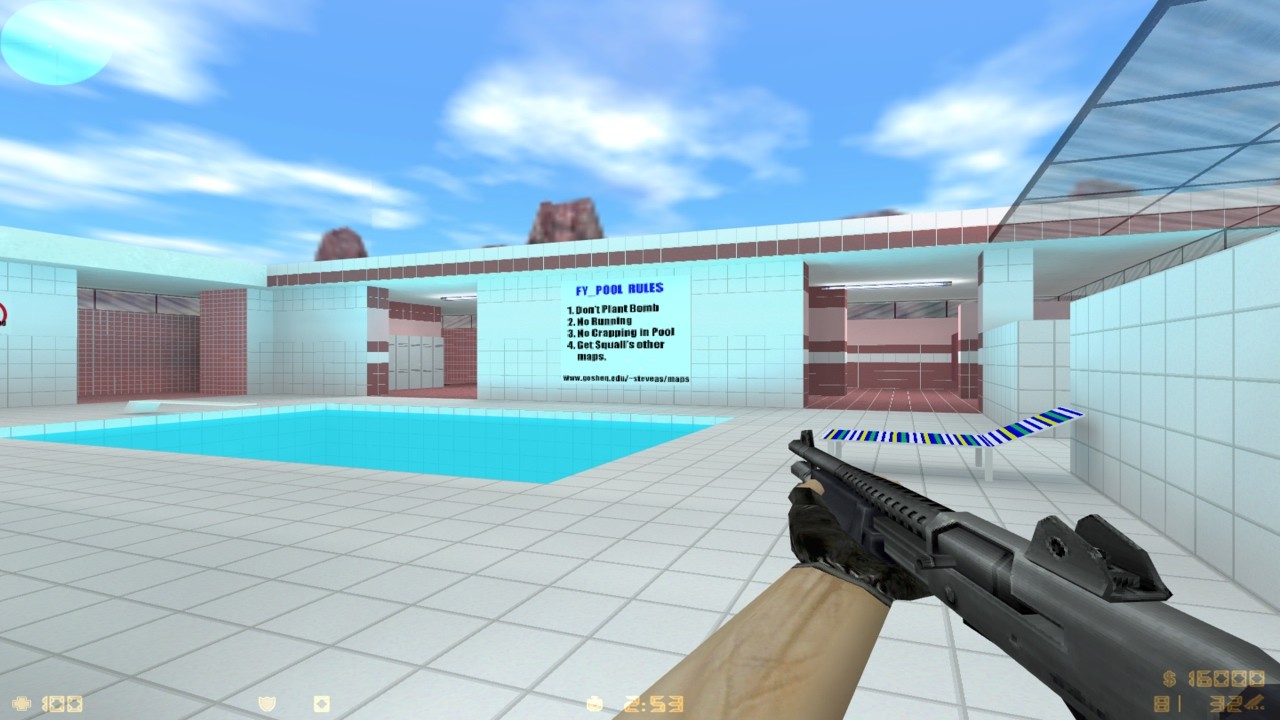 Counter-Strike 1.6 - POOL DAY Deathmatch  PC Gameplay (No Commentary)