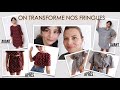 JE TRANSFORME UNE CHEMISE D'HOMME EN ENSEMBLE MIGNON POUR MES FILLES ET UNE ROBE EN CROP TOP ET JUPE