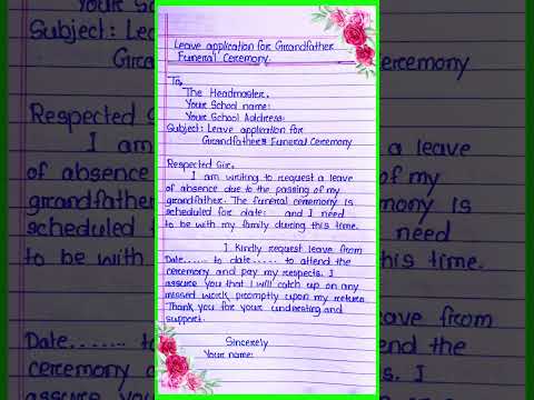 Leave application for