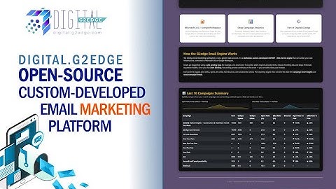 Digital.G2edge Open-Source Custom-Developed Email Marketing Platform
