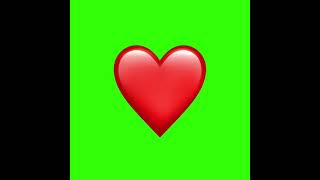 Pound effect - heart emoji - green screen