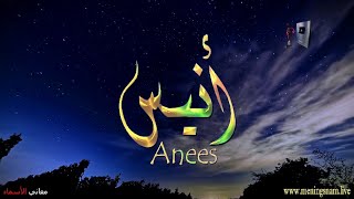 ما معنى اسم #انيس وبعض من صفات حامل هذا الاسم على قناة معاني الاسماء #anees