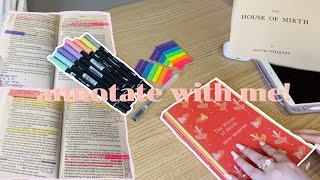 real time book annotation | asmr, lofi annotate & read with me + flip through
