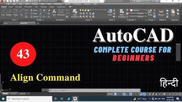 Align Command | AutoCAD tutorial for beginners in Hindi | Viren Patel | AutoCAD Autodesk