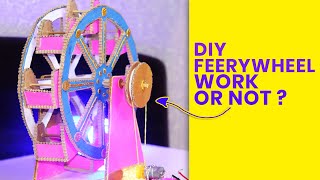 How to make a cardboard working Ferris wheel powered by DC battery | Craft screenshot 4