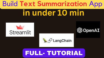Simple Text Summarization App with Open AI, Streamlit and LangChain