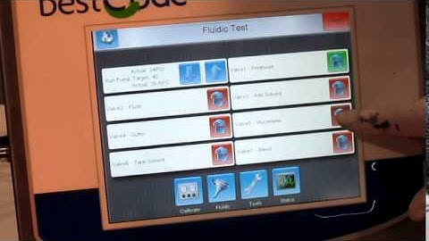 Key Strokes to flush the BestCode Printer with Solvent