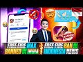 Free fire max banned in india  free fire ban in indonesia  free fire max ban news 2024