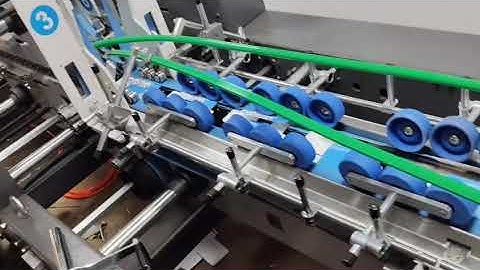 1100 folder gluer runs straight line box at high speed