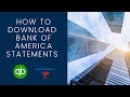 How to download Bank of America Bank Statements to ...