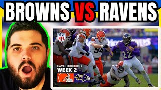 🇬🇧 Chatwin Reacts: Cleveland Browns vs Baltimore Ravens Highlights | 2025 NFL Week 2 Profile