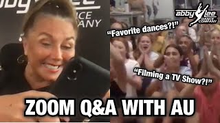 ZOOM Q&A with AU!!! l Abby Lee Miller