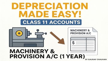 Depreciation Made Easy! | Class 11 Accounts | Machinery & Provision A/c (1 Year) | By Gaurav Chauhan