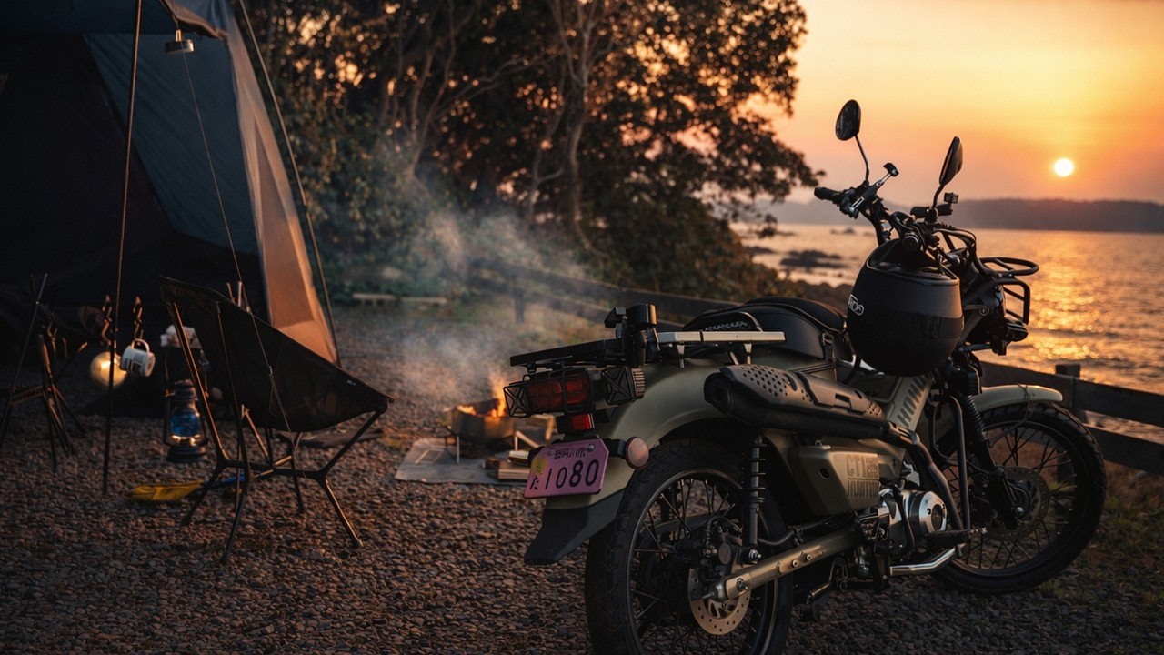 【キャンプツーリング】九州の島で一人旅していたらまさかのトラブルでバイクが走行不能に。