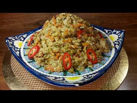 Узбекская каша Машкичири (с машем и рисом). Простой рецепт. Постный рецепт.