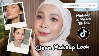 TikTok Trend !! My Makeup Type !! CLEAN MAKEUP LOOK Tutorial. Flawless & Natural buat Pemula