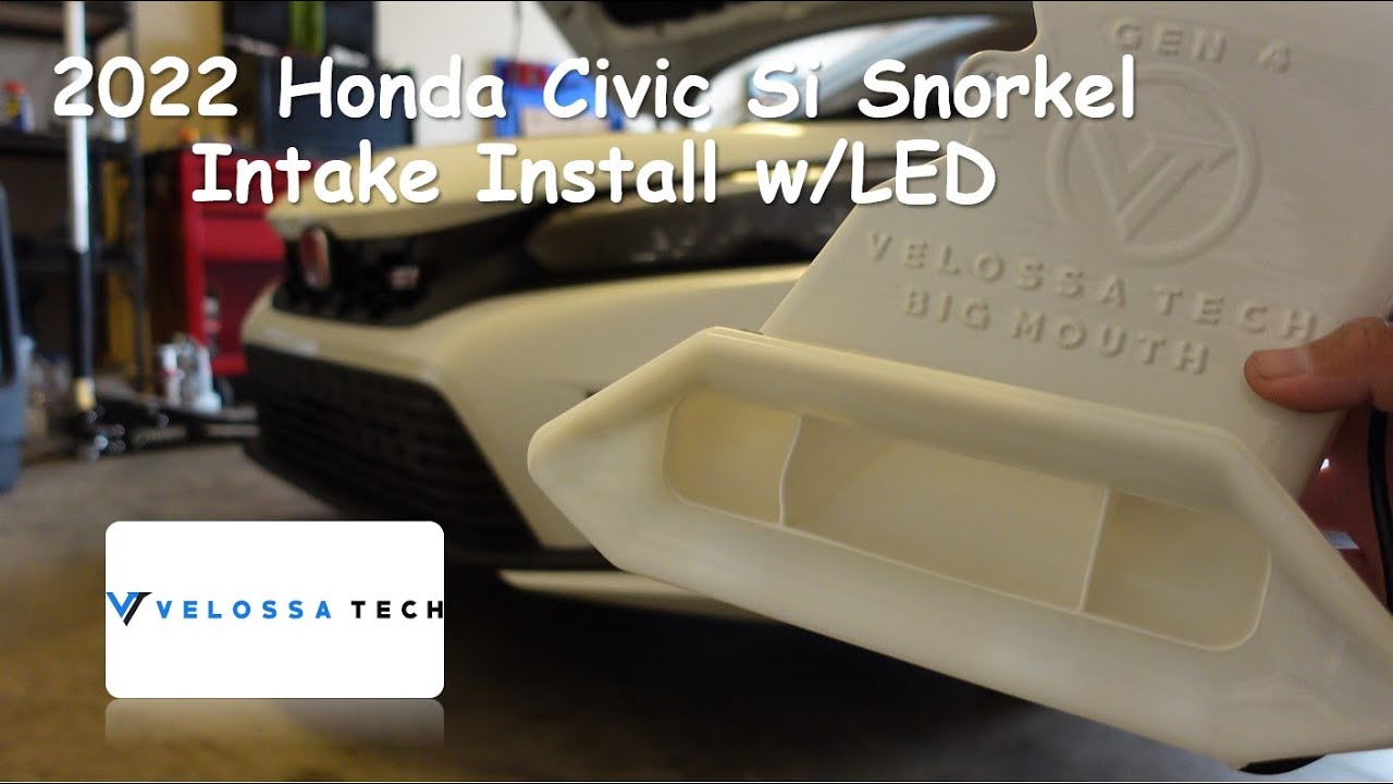 2022 Honda Civic Si SNORKEL intake W/LED #velossatech #intake