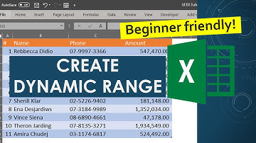 Simple video on how to create dynamic excel range using VBA - 1