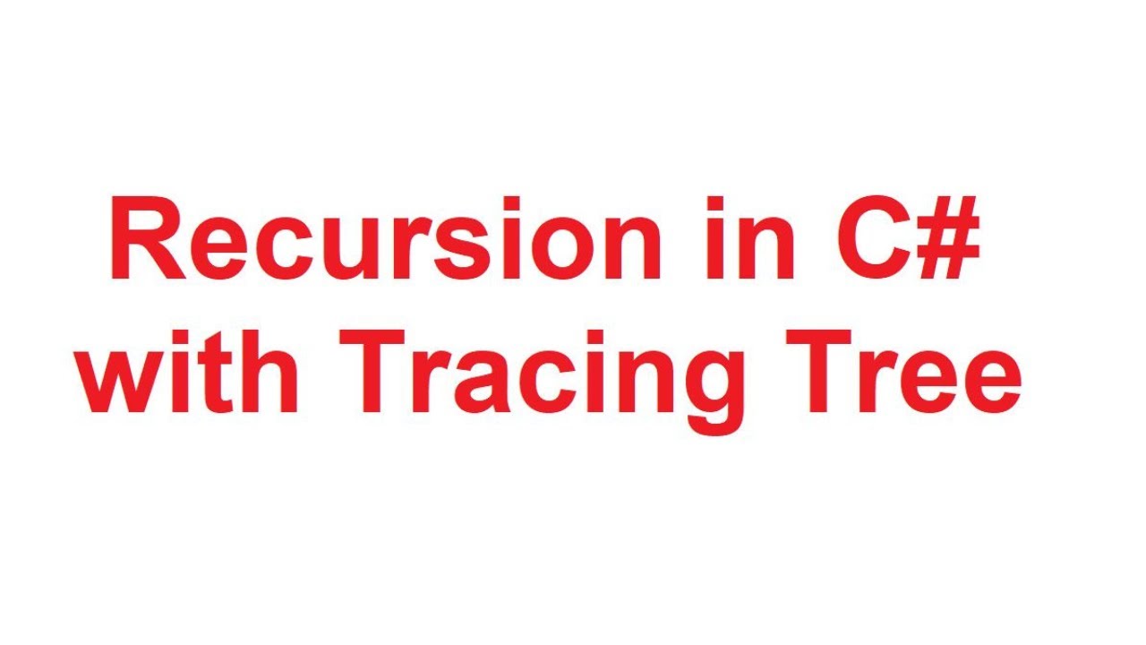 Recursion in C# | Recursion in CSharp with Examples - YouTube