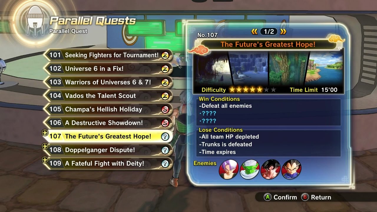 In Xenoverse 2, which parallel quests give all 7 dragon balls? - Quora