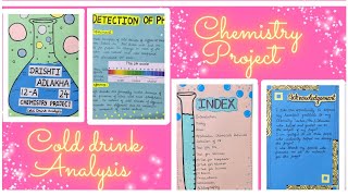 Chemistry Project for CBSE Class 12 on COLD DRINK ANALYSIS 👩‍🔬⚗️ screenshot 5