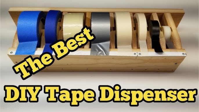 How To Make a Tape Dispenser Out of Hardwoods, Blue Tape Solution