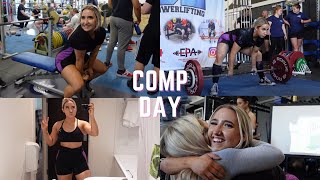 POWERLIFTING COMP DAY VLOG - BTS, Packing List, Run Down & Reflections