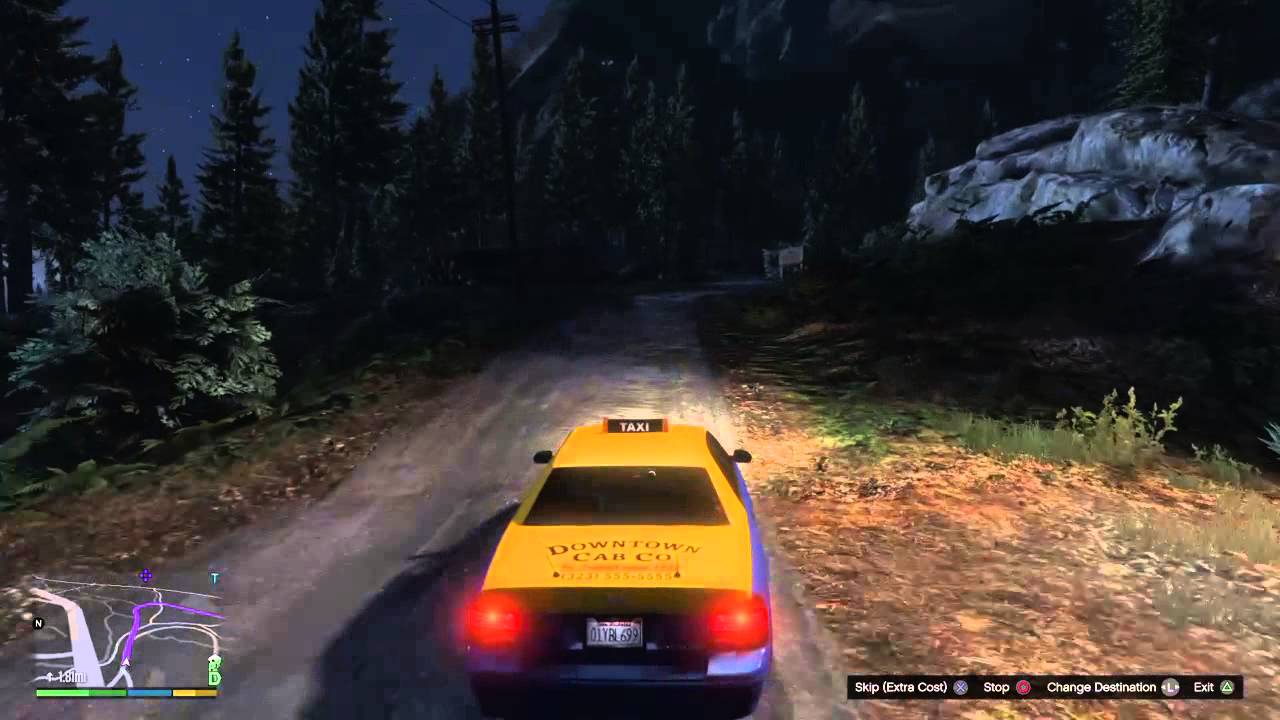 GTA V  Taxi Ride