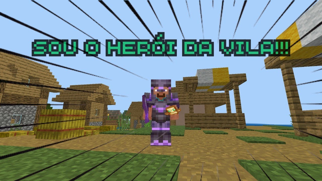 SOBREVIVENDO NO MINECRAFT 🌍 EP: 93 / SOU O HERÓI DA VILA !!! - YouTube