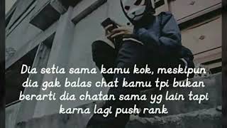 Buat kmu yg punya pacar suka main ML jngan marah karena cwo legend itu setia