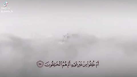 إبداع الشيخ المنشاوي من - سورة الطور مِنْ غَيْرِ شَيْءٍ أَمْ هُمُ الْخَالِقُونَ (35) أ