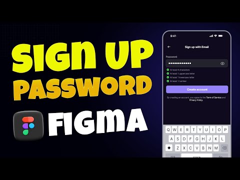 How to Design a Sign Up with Password in Figma | Beginner UI/UX App Design Tutorial (Step-by-Step)#4
