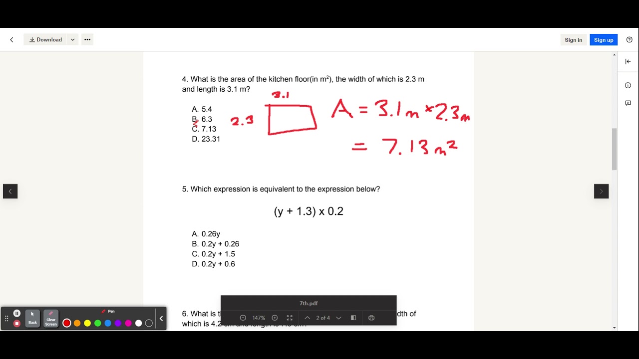 7th Grade Math | Lesson 16 #4 - YouTube